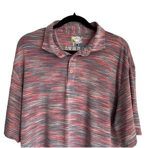 Tailorbyrd Shirt Mens XXL Moisture Wicking SPF Geometric Short Sleeve Golf Polo